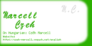 marcell czeh business card