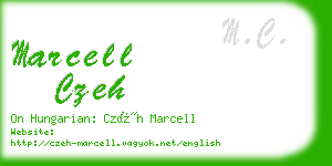 marcell czeh business card